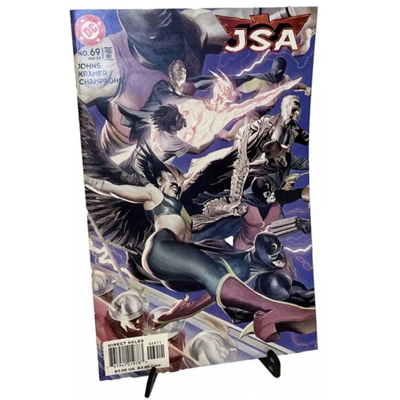 JSA Vol 1 #69 JSA/JSA, Chapter 2: Guardian Angels 2005 Alex Ross Cover Geoff Joh - Picture 1 of 11